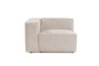 Atelier Del Sofa Sofá 1 Plaza L1, Lino, Color Mocha, Comodidad y Estilo